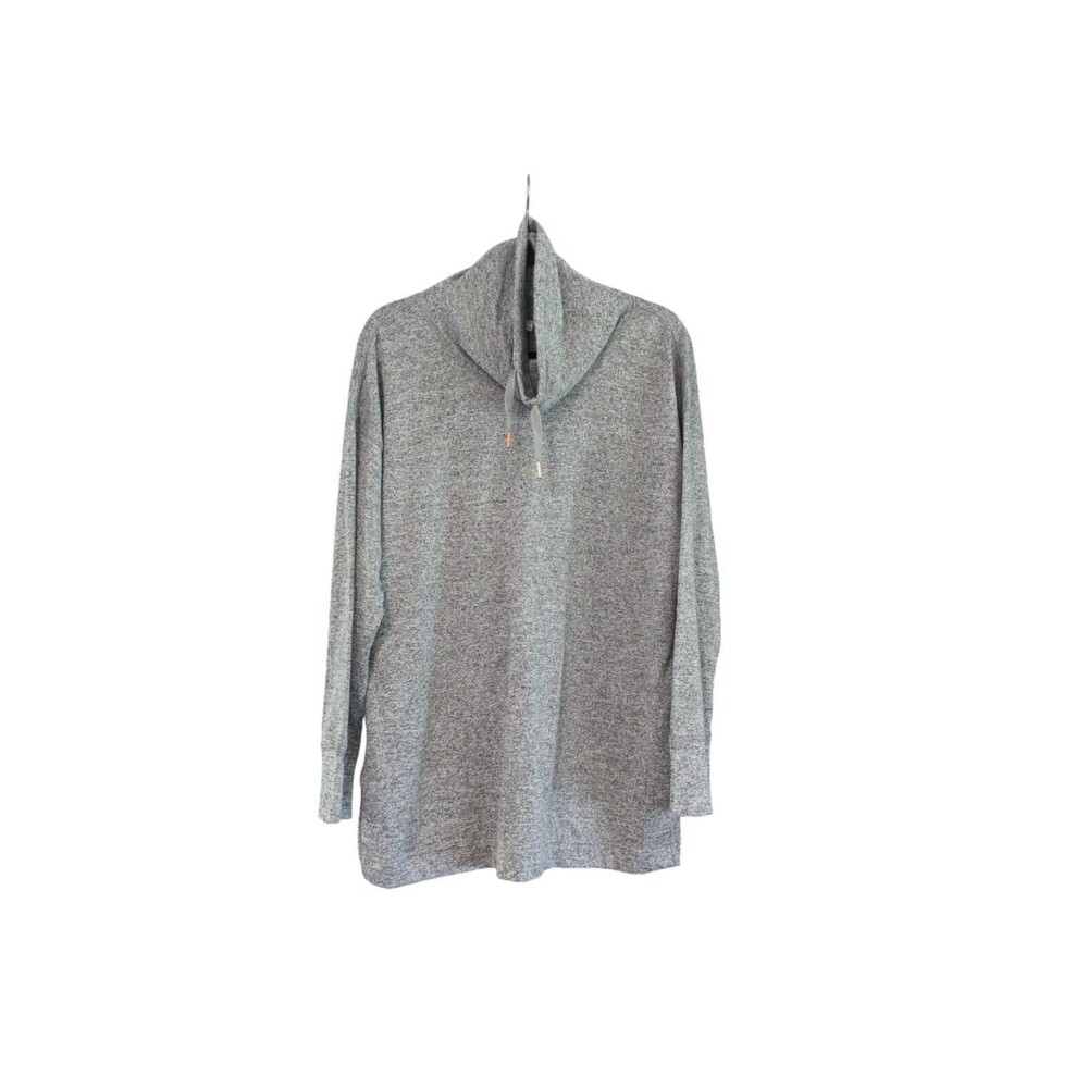 Old Navy Gray Large Funnel-Neck Sweater Long Sleeves Oversized Extra Long Large